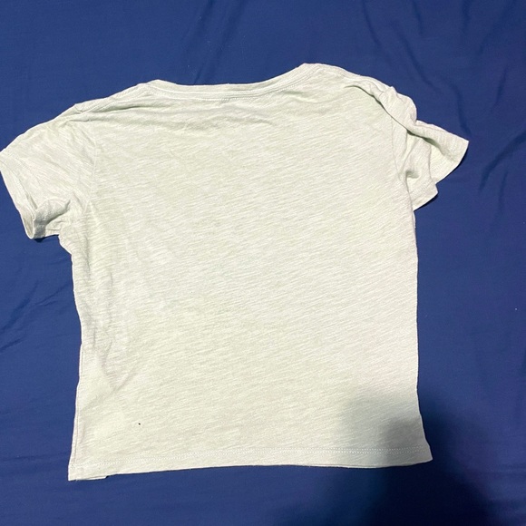 Abercrombie & fitch crop top. XXS size. Soft light green/teal material. - Picture 3 of 4